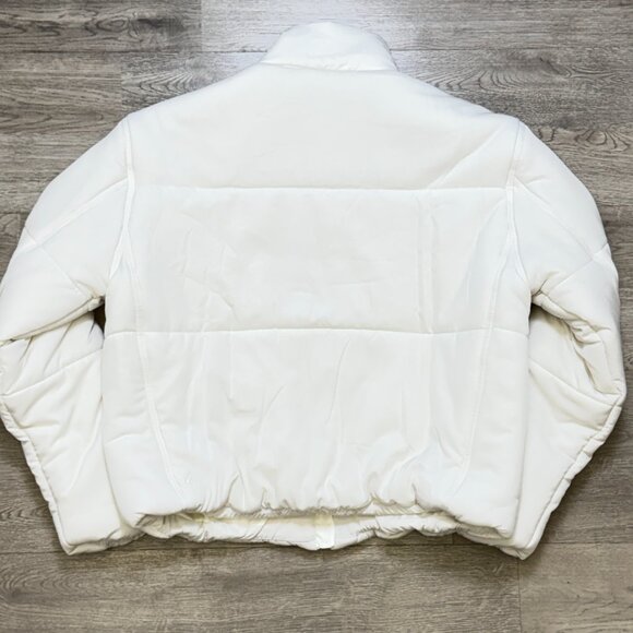 Travis Mathew Mont Blanc Puffer Full Zip Jacket Cloud White Size M - Picture 2 of 5
